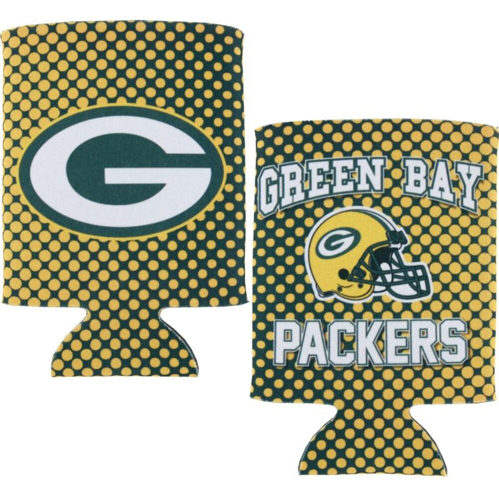 Green Bay Packers Halftone 2FER Can Cooler